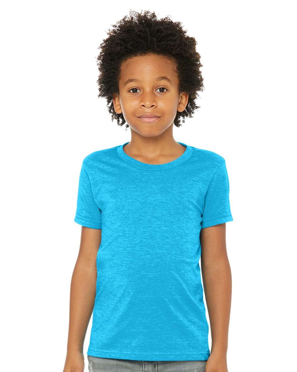 BELLA + CANVAS® Youth CVC Jersey Crew Neck Tee – Cotton Blend T-Shirt for Everyday Wear